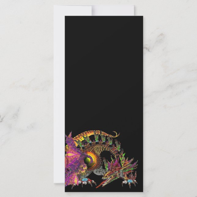 DRAGO / DRAGÓN DE ORO FANTASÍA EN PURPÓN Y NEGRO (Anverso)