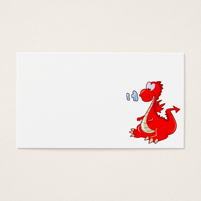 dragon302 PERSONALIZADO ROJO DRAGON CUTE FELIZ GRA (Frente)