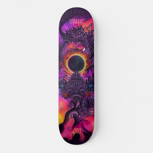 Dragón, 8 tablero de skateboard de 1/4" (Anverso)