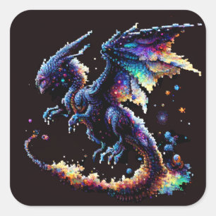 Dragon Air Elemental Square Pegatina