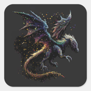 Dragon Air Elemental Square Pegatina