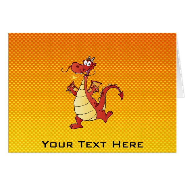 Dragón amarillo-naranja (Anverso (Horizontal))