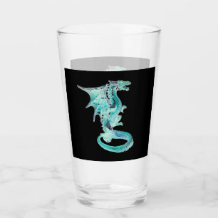 Dragón Azul Celeste Criatura Majestuosa de Fantasí