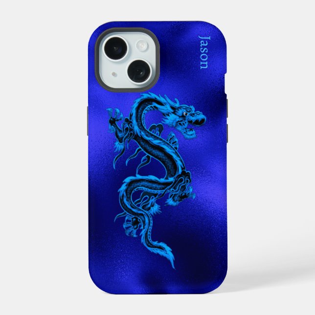 Dragón azul personalizado (Reverso )