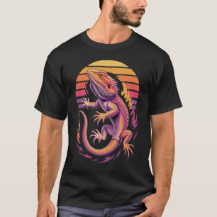 Dragón Barbudo Retro - Camiseta de Lagarto para Am