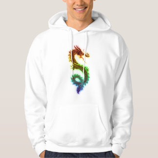 Dragón básico del arco iris de la sudadera con