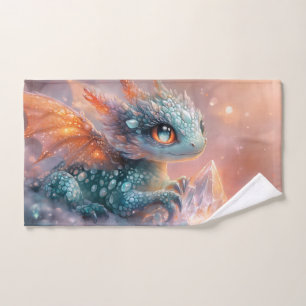 Dragón Bebé Adorable con Gema de Cristal: Arte de