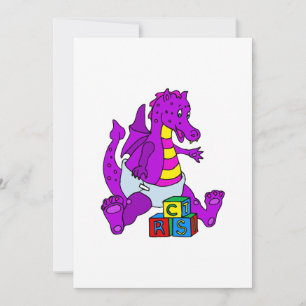 Dragón bebé con bloques