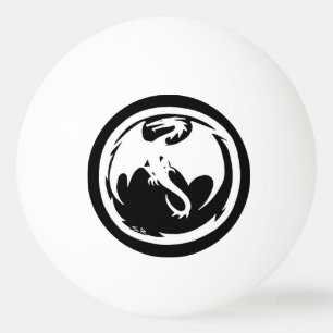 Dragón blanco 1 estrella bola de ping pong