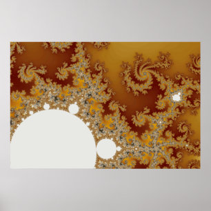 Dragón blanco - arte del fractal
