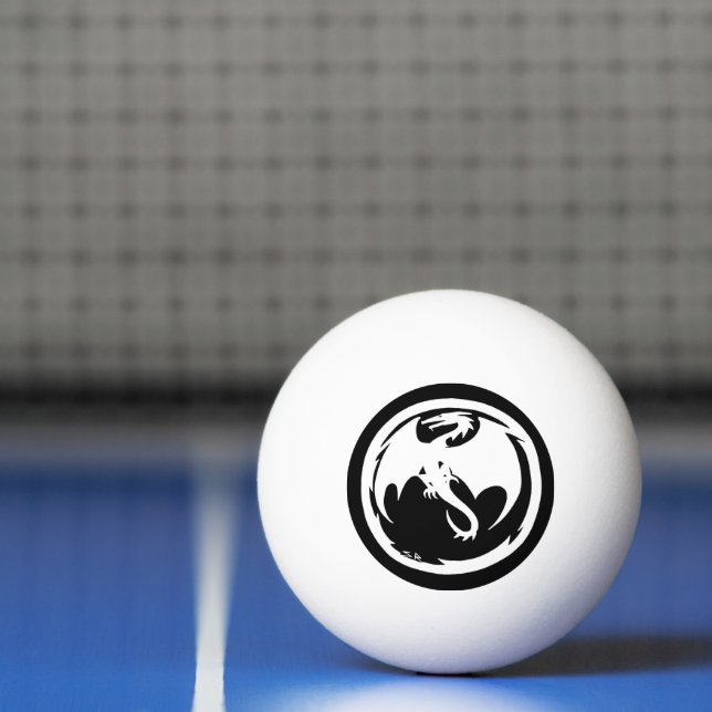 Dragón blanco bola de ping pong de 3 estrellas (Neto)