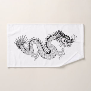Dragón blanco y negro