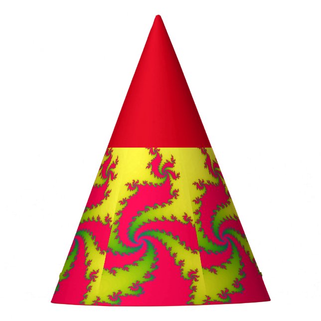 Dragón chino de año nuevo Gorra de Fiesta fractal (Anverso)