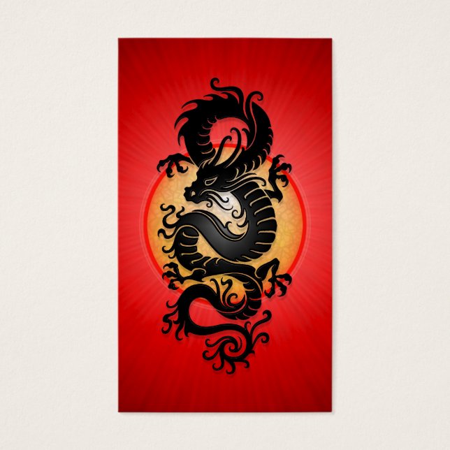 Dragón chino de explosión roja (Frente)