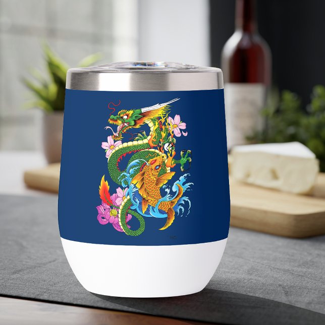 Dragón chino verde Koi (Subido por el creador)