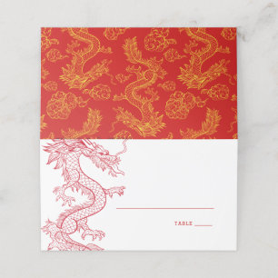 Dragón   Colocar tarjetas de nombre de tabla
