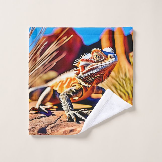 Dragón con barba del desierto (Toallita)