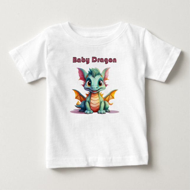 Dragón de Bebé Adorable – Camiseta de Fantasía Enc (Anverso)