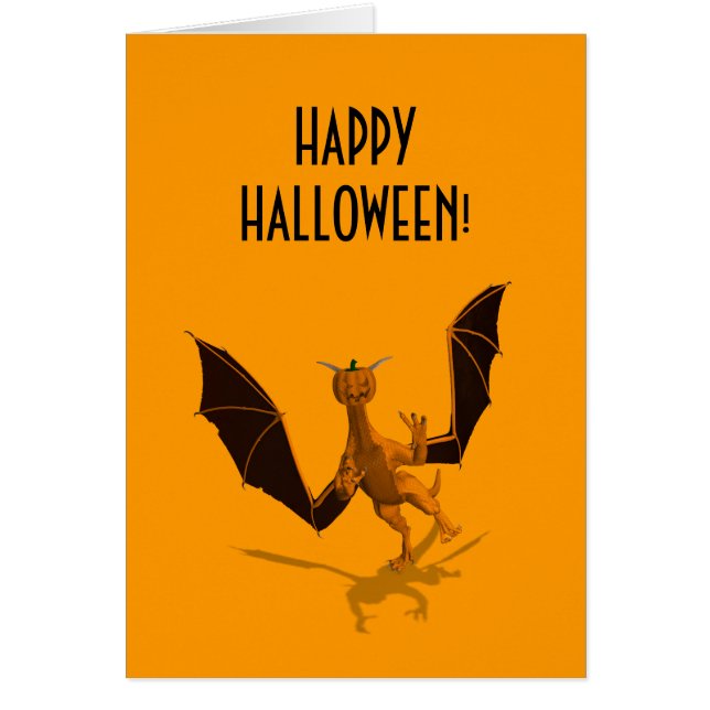 Dragón de calabaza naranja (Frente)