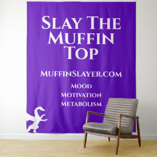 Dragón de capa de muffin delata el tapiz superior