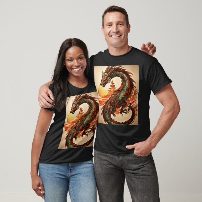 "Dragón de ensueño: La acuarela lava la camiseta d (Unisexo)