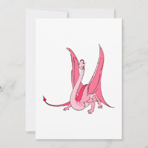 Dragón de fantasía rosada bonito