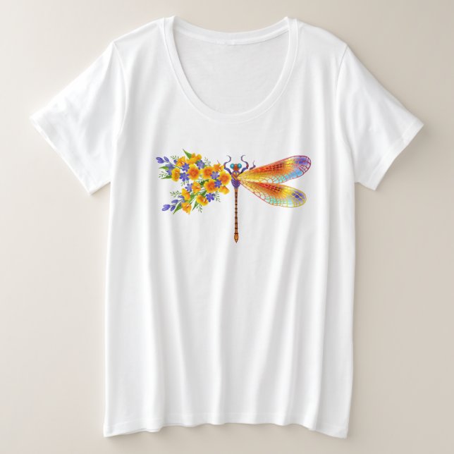 Dragón de flores amarillas (Anverso del diseño)