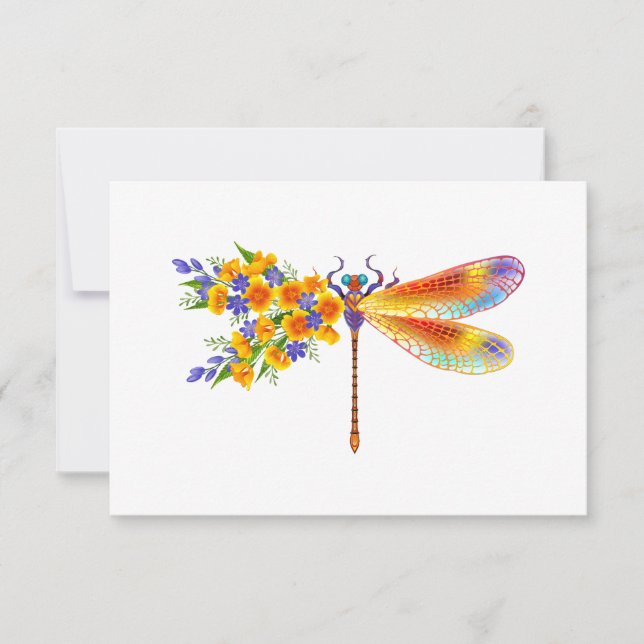 Dragón de flores amarillas (Anverso)