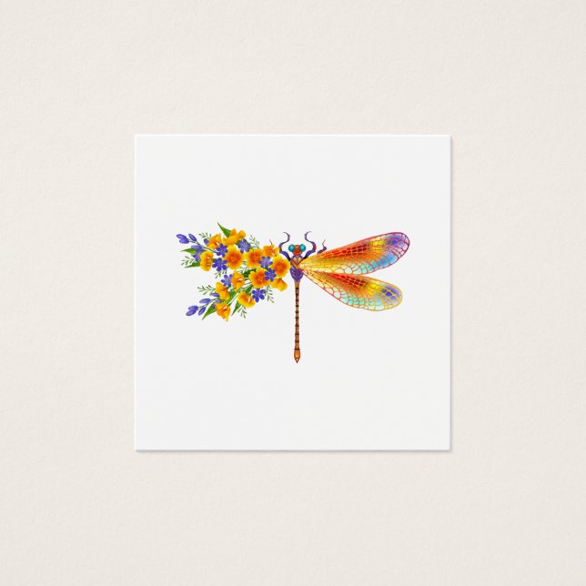 Dragón de flores amarillas (Anverso)