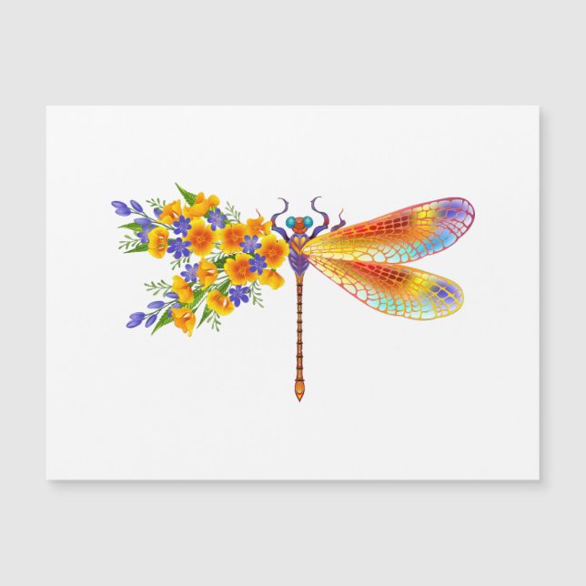 Dragón de flores amarillas (Anverso)