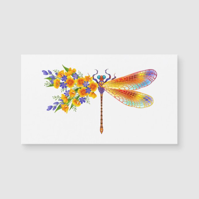 Dragón de flores amarillas (Anverso)