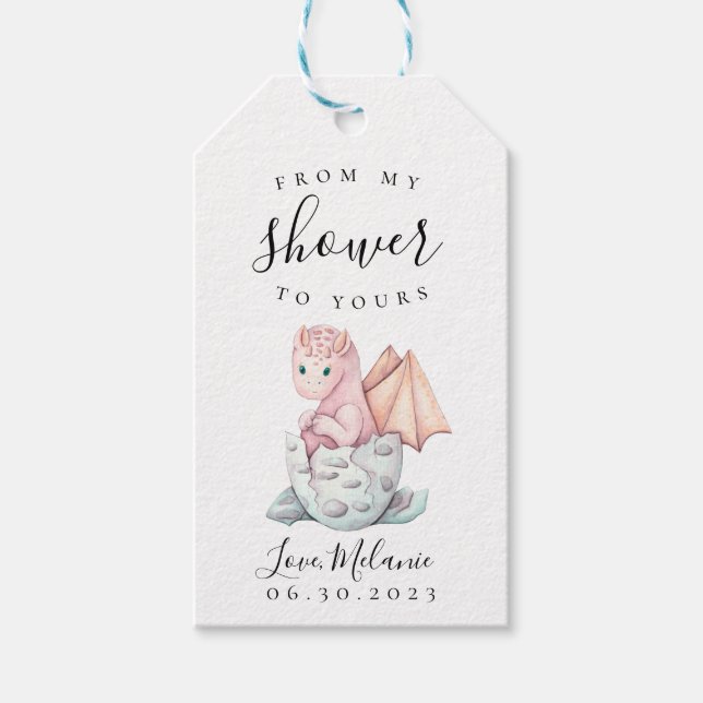 Dragón De Hatching Desde Mi Ducha A Tu Etiqueta De (Anverso)