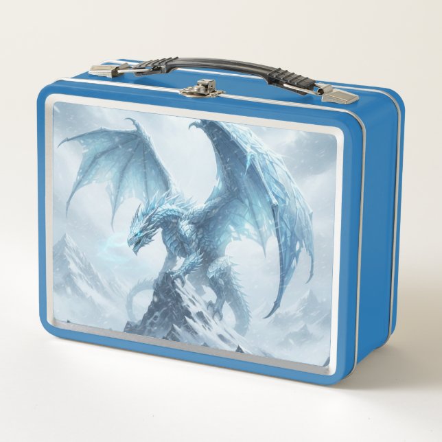 Dragón de Hielo Azul Épico (Anverso)