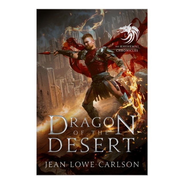 Dragón de la portada del libro del desierto Poster (Anverso)