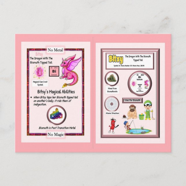 Dragón de mesa periódico - Tarjeta de bizcocho (Anverso)