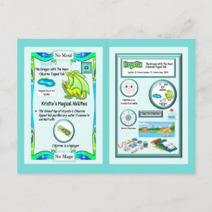 Dragón de mesa periódico - Tarjeta de cloro