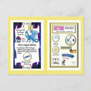 Dragón de mesa periódico - Tarjeta de nitrógeno