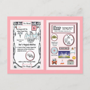 Dragón de mesa periódico - Tarjeta india