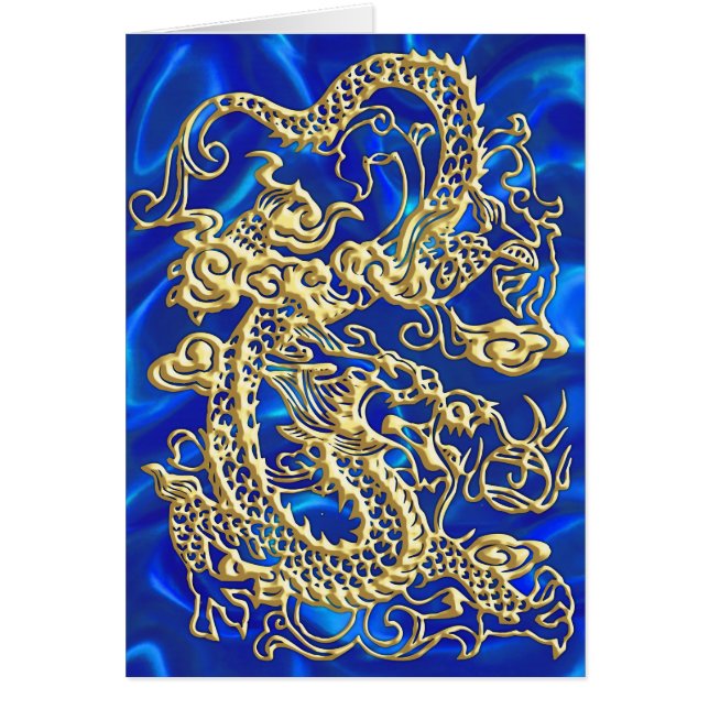 Dragón de oro Grabado en relieve en la impresión B (Frente)