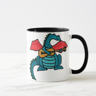 Dragón del CL que juega la taza de la guitarra