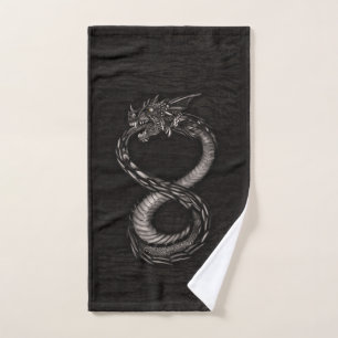Dragón del infinito de Ouroboros en textura de la