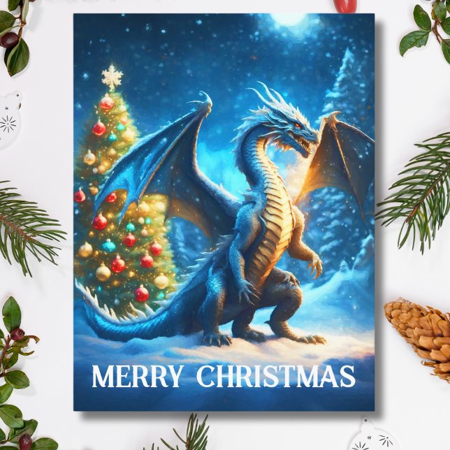 Dragón diciendo Feliz Navidad (Subido por el creador)