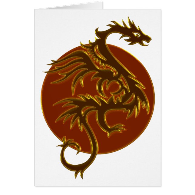 Dragón Dorado Sol | crea tu propio fondo (Frente)