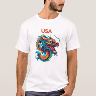 Dragón eléctrico de EE.UU. - camiseta con versión 