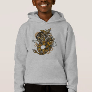 Dragón elegante, diseño steampunk de dragón