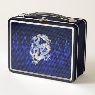 Dragón en cromo como los estilos de fibra de carbo
