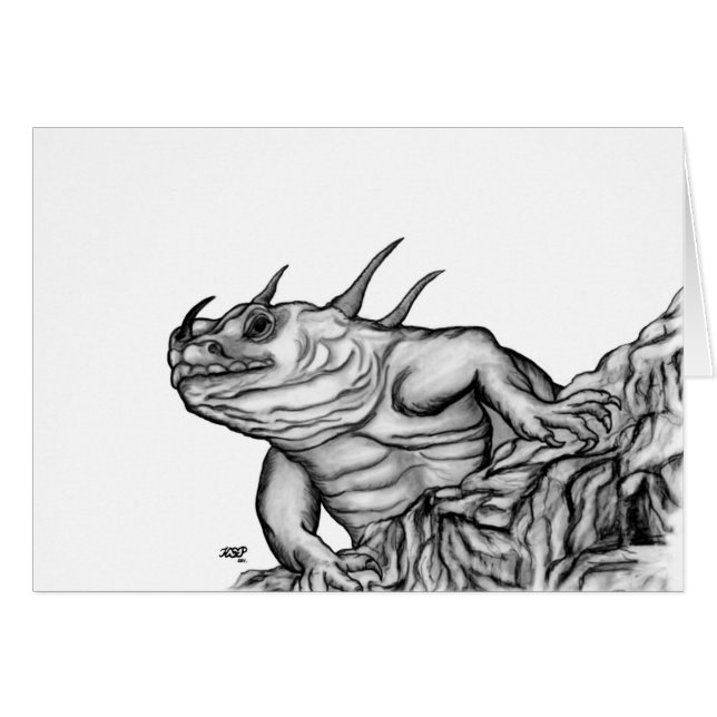 Dragón en la roca (Anverso (Horizontal))