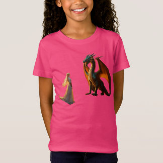 Dragón épico vs. Diseño de camiseta de batalla Kni