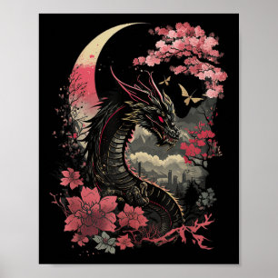 Dragón estético japonés arte japonés japonés tatua