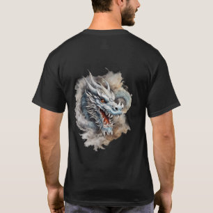 Dragón etéreo: arte de camisetas Minimalistas